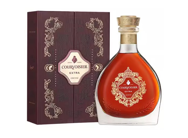 大庆回收拿破仑至尊EXTRA馥华诗干邑白兰地700ml礼盒装Courvoisier洋酒