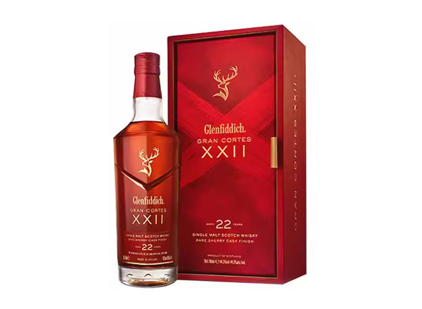 大庆回收格兰菲迪22年璀璨珍藏版威士忌700ml礼盒装Glenfiddich XXII苏格兰威士忌