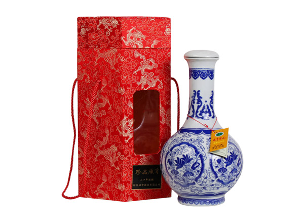大庆咸亨黄酒回收珍品咸亨三十年花雕酒青瓷瓶盒装绍兴黄酒2.5L